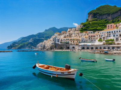 Descubra o encanto do verão na Costa Amalfitana, com suas praias deslumbrantes e vilarejos pitorescos que tornam essa região um destino imperdível.