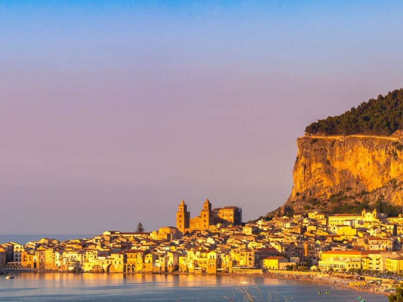 Panoramic,View,Of,Cefalu,,Province,Of,Palermo,,Sicily,,Italy,,Mediterranean,