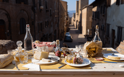 Viva a Toscana com degustação de vinhos, produtos locais e um show exclusivo de Andrea Bocelli.